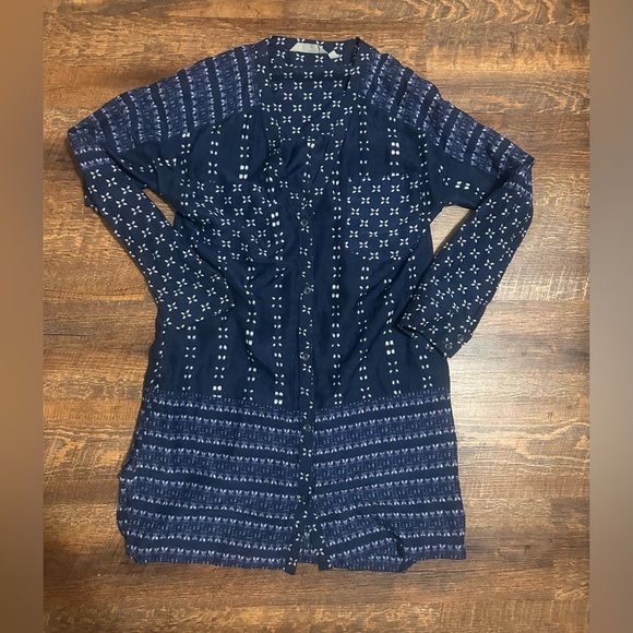 Women's Athleta Ikat Kaftan Silk Blend Swim Cover Up Size XS - Picture 3 of 7